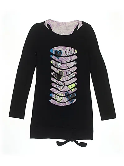 Pre-owned Justice Kids' Dress In Black