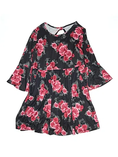 Pre-owned Justice Kids' Dress In Black