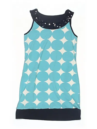 Pre-owned Justice Kids' Dress In Blue