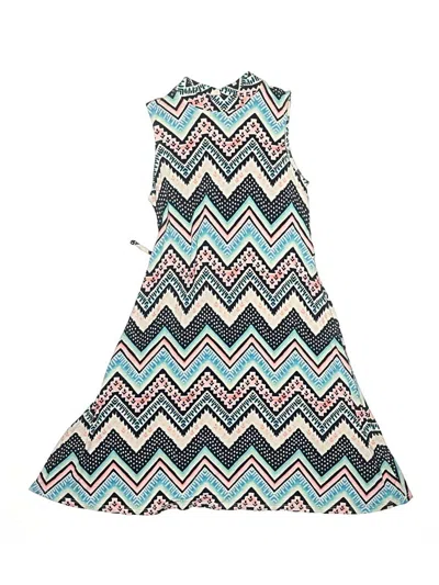 Pre-owned Justice Kids' Dress In Blue