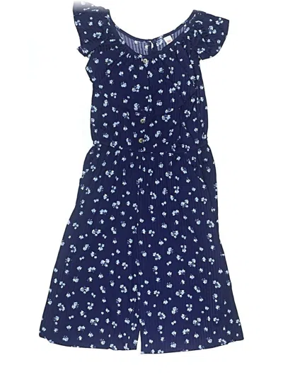 Pre-owned Justice Kids' Dress In Blue