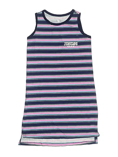 Pre-owned Justice Kids' Dress In Blue