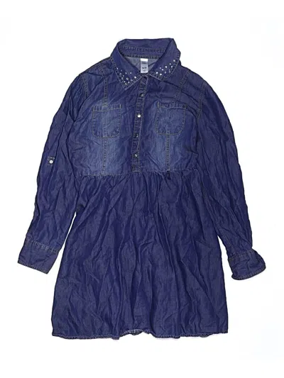 Pre-owned Justice Kids' Dress In Blue