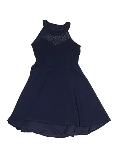 Pre-owned Justice Kids' Dress In Blue
