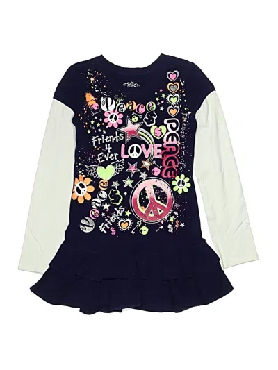 Pre-owned Justice Kids' Dress In Blue