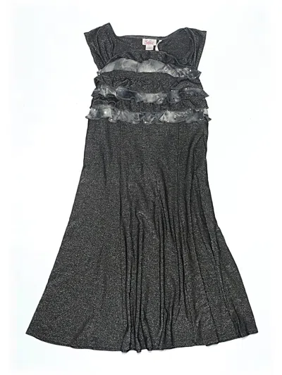 Pre-owned Justice Kids' Dress In Gray