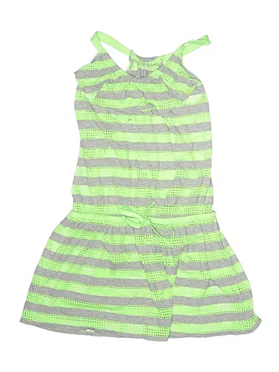 Pre-owned Justice Kids' Dress In Green