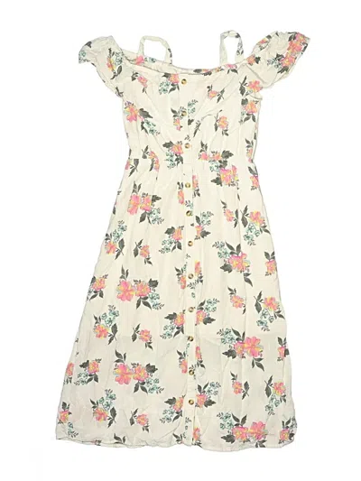 Pre-owned Justice Kids' Dress In Ivory