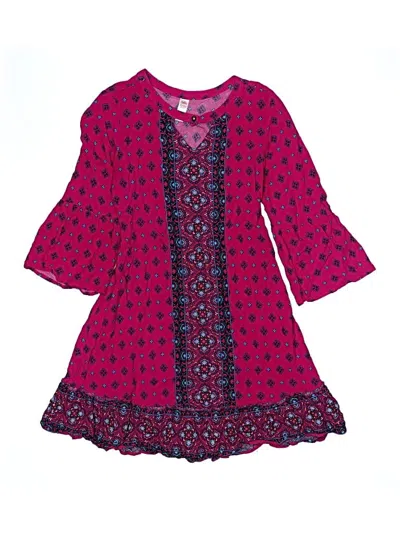 Pre-owned Justice Kids' Dress In Pink