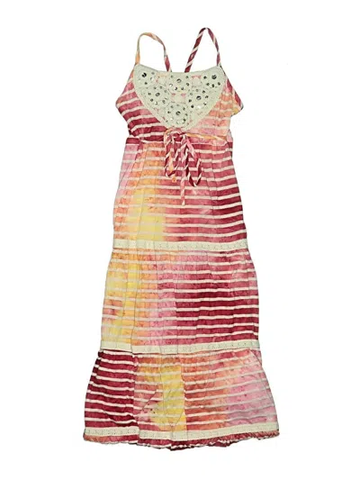 Pre-owned Justice Kids' Dress In Pink