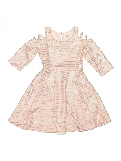 Pre-owned Justice Kids' Dress In Pink