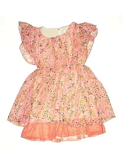 Pre-owned Justice Kids' Dress In Pink