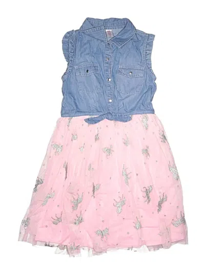 Pre-owned Justice Kids' Dress In Pink