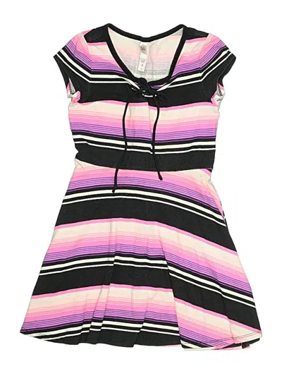 Pre-owned Justice Kids' Dress In Purple