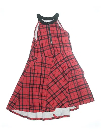 Pre-owned Justice Kids' Dress In Red