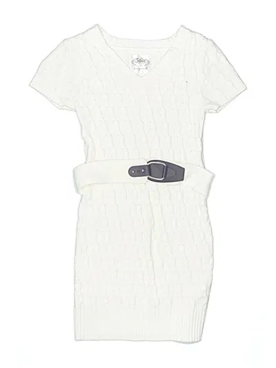 Pre-owned Justice Kids' Dress In White