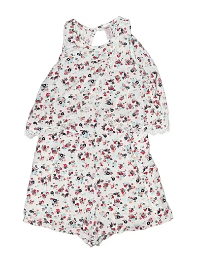 Pre-owned Justice Kids' Dress In White