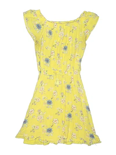 Pre-owned Justice Kids' Dress In Yellow