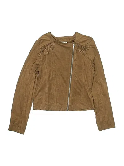 Pre-owned Justice Kids' Jacket In Brown