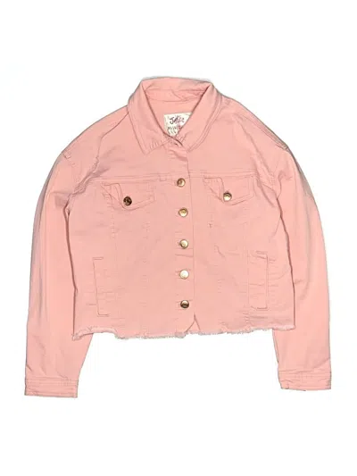 Pre-owned Justice Kids' Jacket In Pink