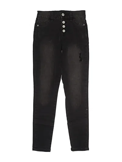 Pre-owned Justice Kids' Jeans In Black