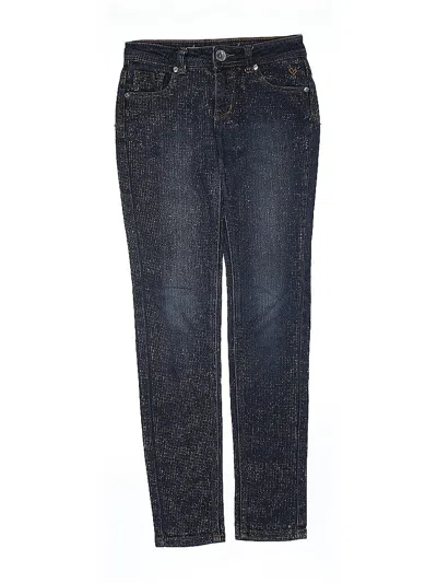 Pre-owned Justice Kids' Jeans In Blue
