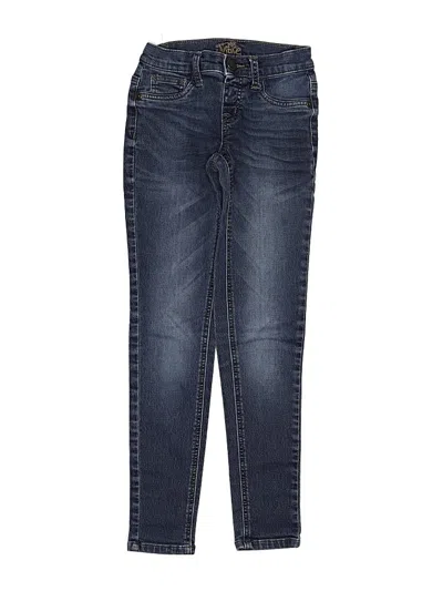 Pre-owned Justice Kids' Jeans In Blue