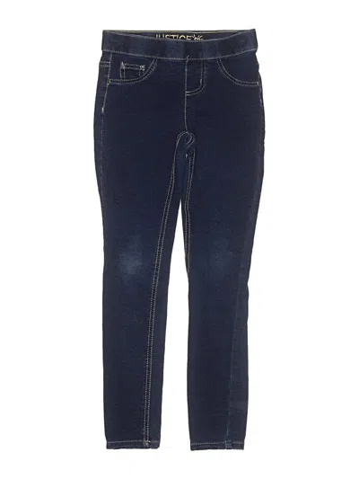 Pre-owned Justice Kids' Jeans In Blue