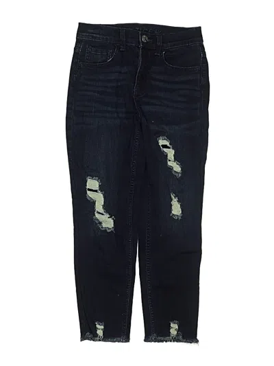 Pre-owned Justice Kids' Jeans In Blue
