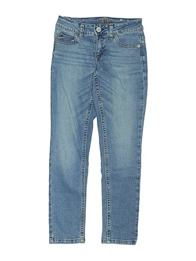 Pre-owned Justice Kids' Jeans In Blue