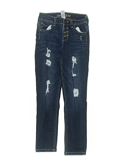 Pre-owned Justice Kids' Jeans In Blue