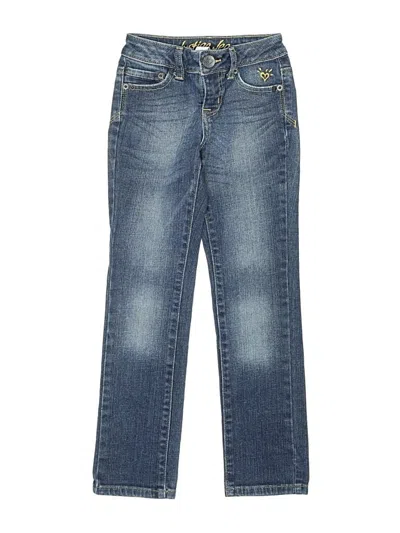 Pre-owned Justice Kids' Jeans In Blue