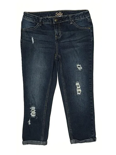 Pre-owned Justice Kids' Jeans In Blue