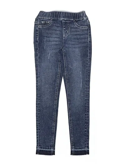 Pre-owned Justice Kids' Jeans In Blue