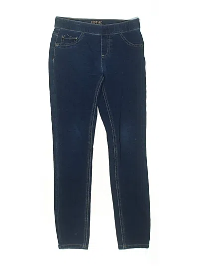 Pre-owned Justice Kids' Jeans In Blue