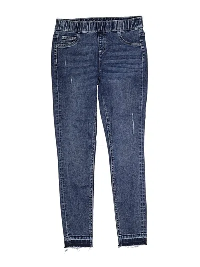 Pre-owned Justice Kids' Jeans In Blue