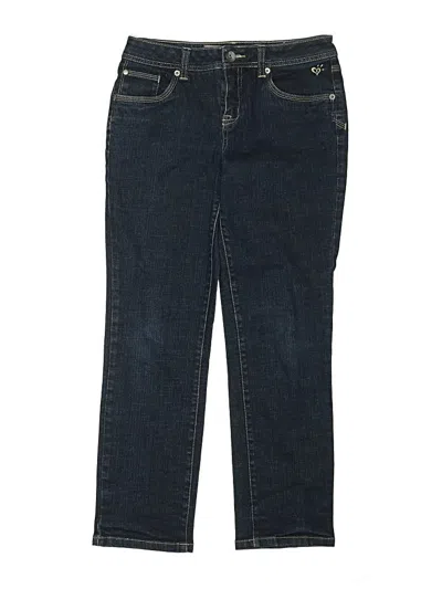 Pre-owned Justice Kids' Jeans In Blue
