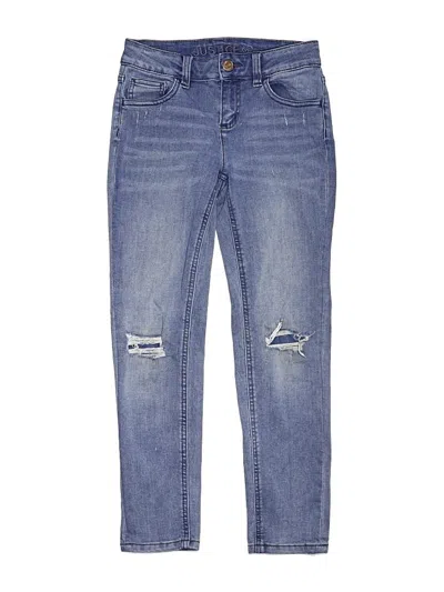 Pre-owned Justice Kids' Jeans In Blue