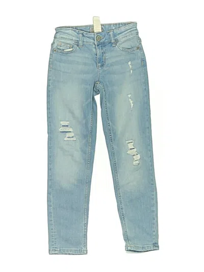 Pre-owned Justice Kids' Jeans In Blue