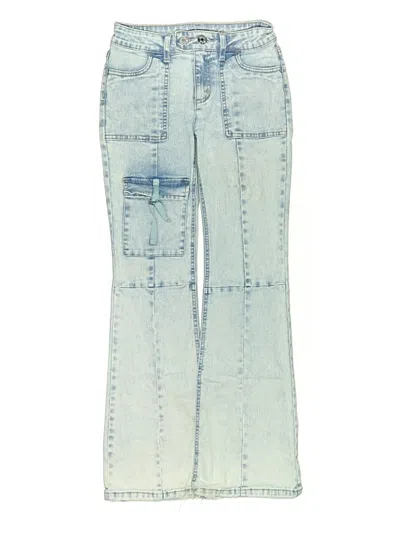 Pre-owned Justice Kids' Jeans In Blue