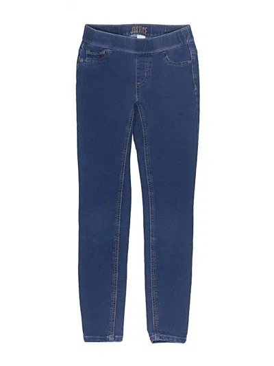 Pre-owned Justice Kids' Jeggings In Blue