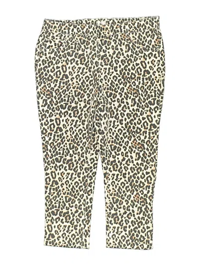 Pre-owned Justice Kids' Jeggings In Gold