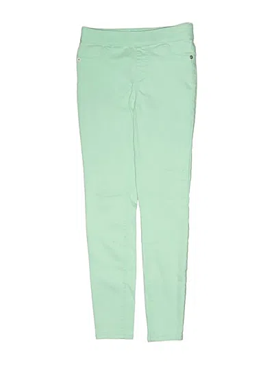 Pre-owned Justice Kids' Jeggings In Green