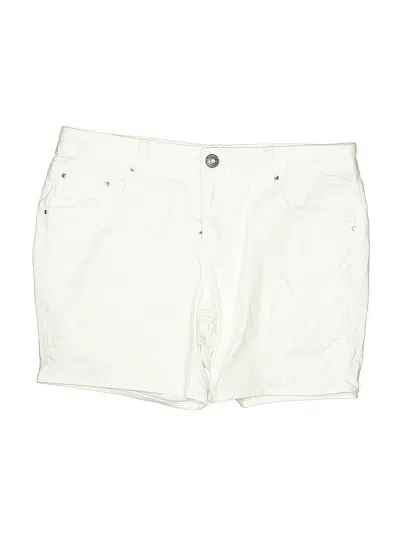 Pre-owned Justice Kids' Khaki Shorts In White