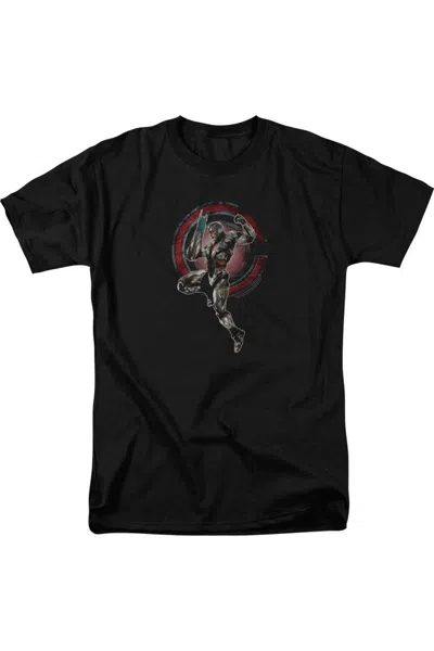 Justice League Movie Cyborg Short Sleeve Adult Tee / T-shirt In Black