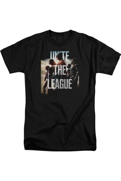 Justice League Movie Dawn Short Sleeve Adult Tall Tee / T-shirt In Black