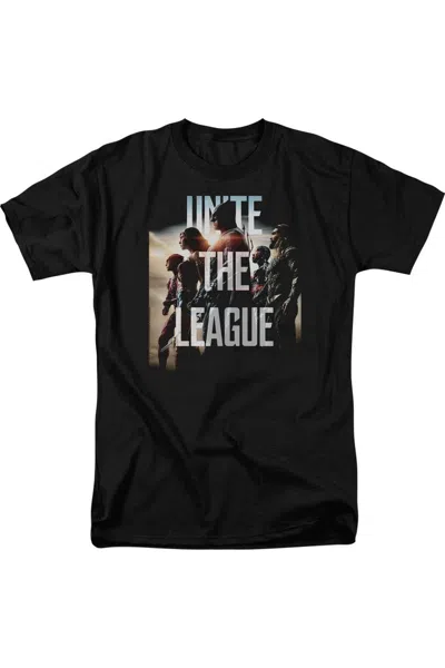 Justice League Movie Dawn Short Sleeve Adult Tee / T-shirt In Black