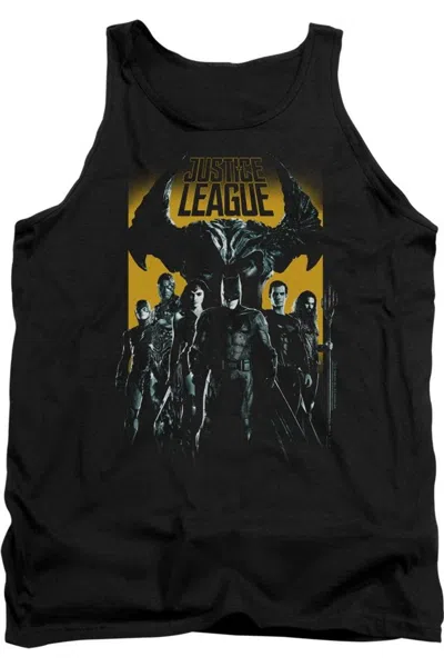 Justice League Movie Stand Up To Evil Adult Tank Top In Black