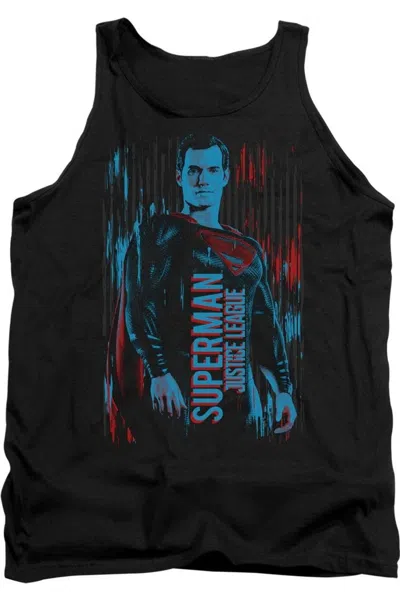 Justice League Movie Superman Adult Tank Top In Black