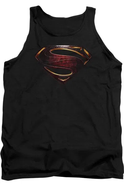 Justice League Movie Superman Logo Adult Tank Top In Black
